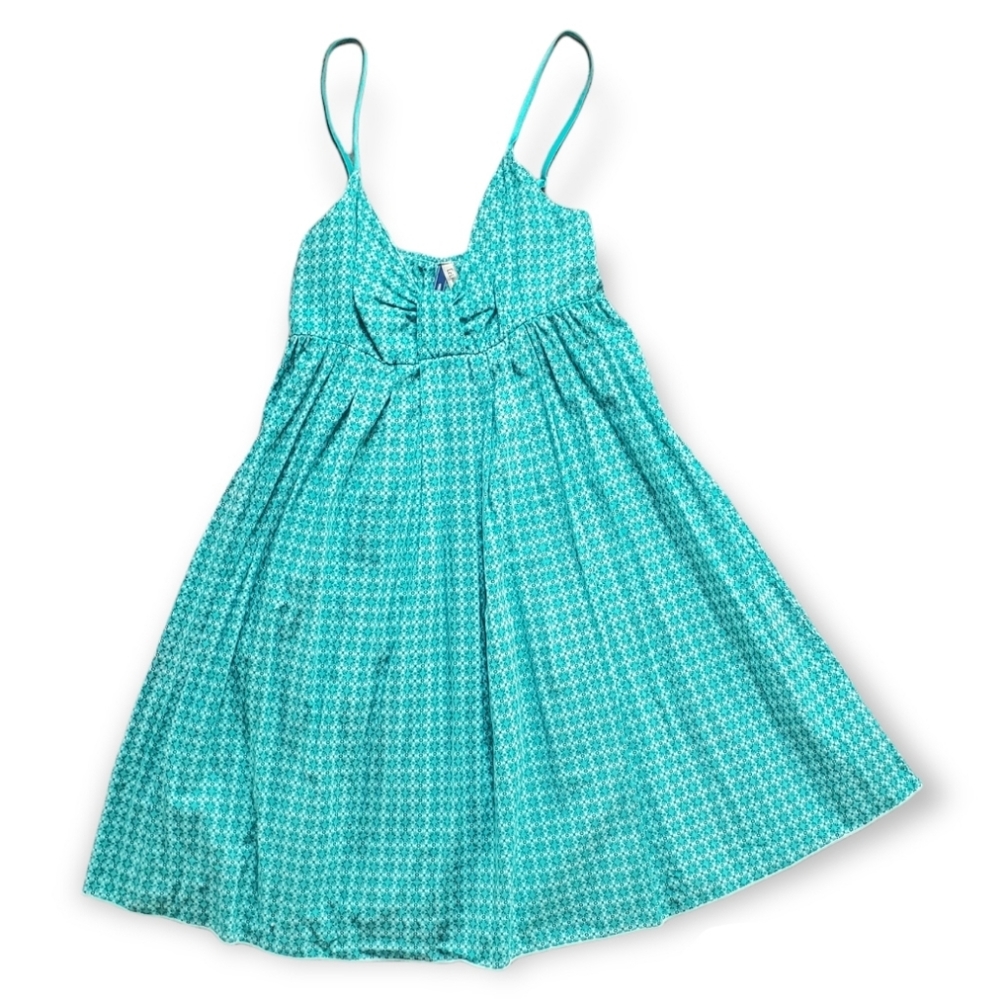 L.E.I. • Strappy • Teal Patterned • Girls Size Medium • Summer Dress